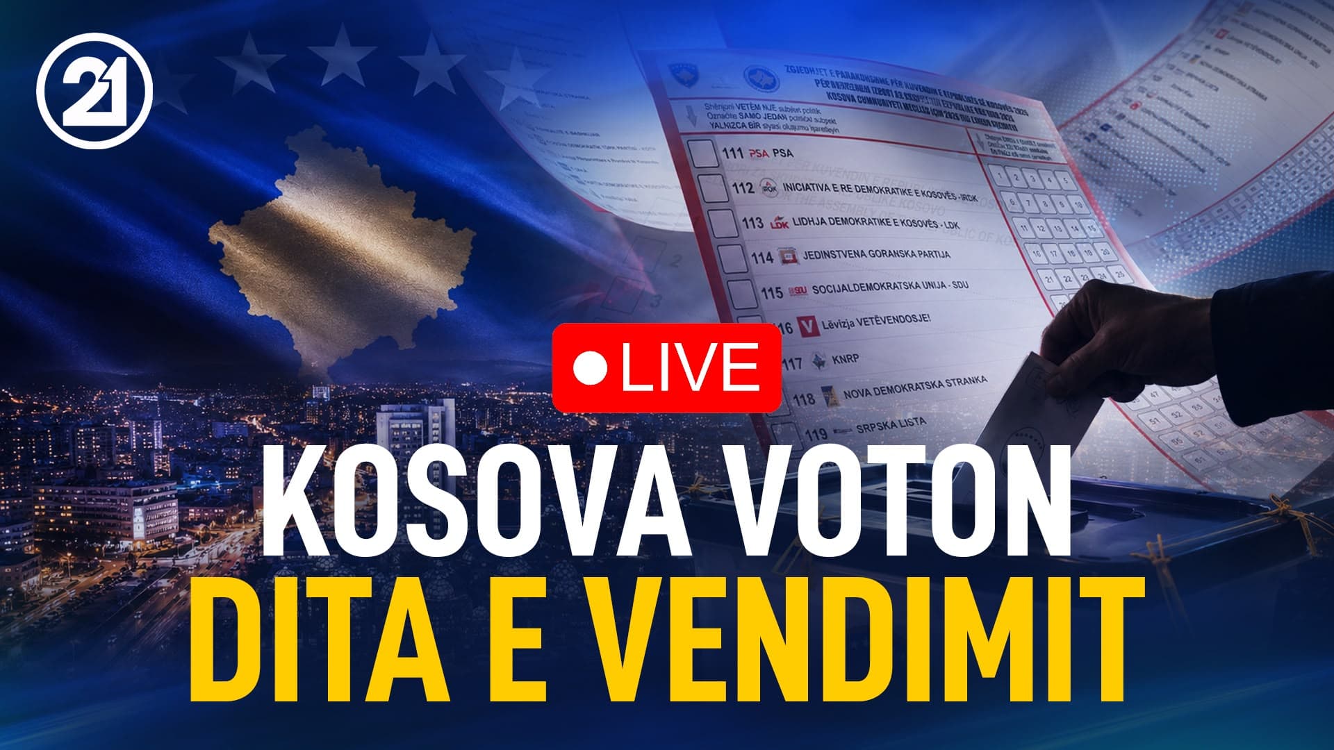 Kosova voton nesër, RTV21 me program special maratonik nga ora 06:50