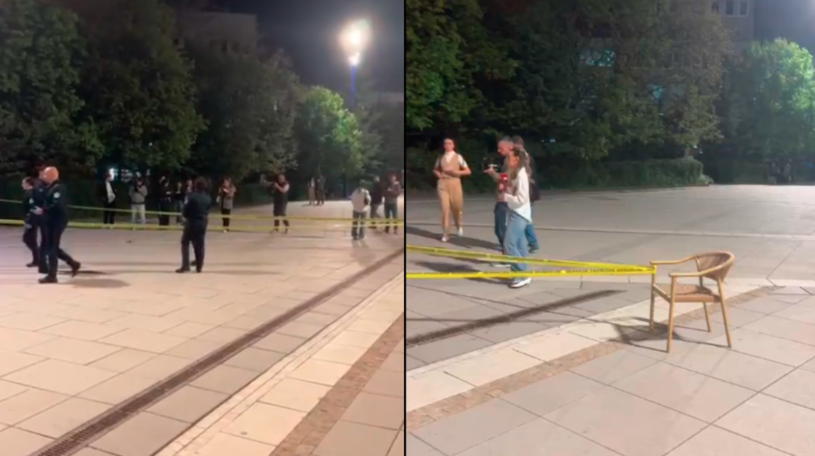 Policia vendos shirita afër objektit të Kuvendit të Kosovës