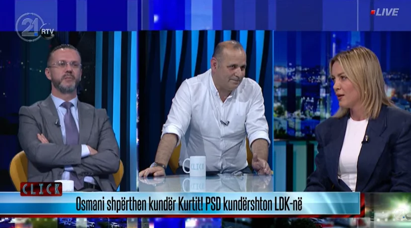 Debat i fortë në  Click  të RTV21 mes Kuçit dhe Canajt   Po e sulmon Hashim Thaçin 