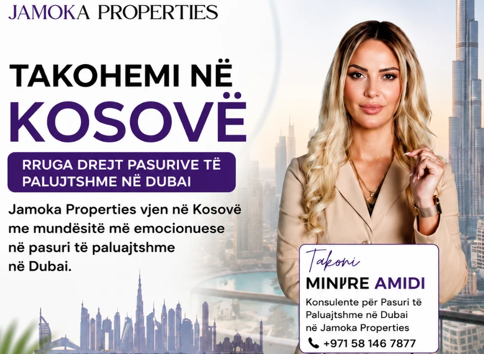 Jamoka Properties i bashkohet EXPO REAL KOSOVA 2026  duke sjellë mundësi investimi në tregun e pasurive të paluajtshme në Dubai